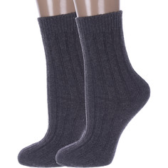 Комплект носков женских Hobby Line 2-Нжа6199-02 серых 36-40, 2 пары