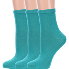 Комплект носков женских Hobby Line 3-Нжх339-16 бирюзовых 36-40, 3 пары