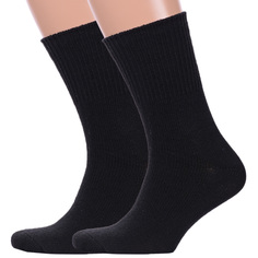 Комплект носков мужских Hobby Line 2-нмт006 черных 40-44, 2 пары