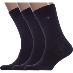 Комплект носков мужских Hobby Line 3-Нм061-01 черных 39-44, 3 пары
