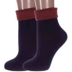 Комплект носков женских Hobby Line 2-нжт018-8 синих 36-40, 2 пары