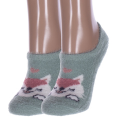 Комплект носков женских Hobby Line 2-Нжпуху9501 зеленых 36-40, 2 пары