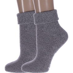 Комплект носков женских Hobby Line 2-Нжш33-01 серых 36-40, 2 пары