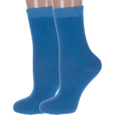 Комплект носков женских Hobby Line 2-Нжм8838-2 голубых 36-40, 2 пары