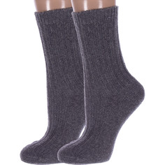 Комплект носков женских Hobby Line 2-Нжкшм6575 серых 36-40, 2 пары