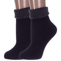 Комплект носков женских Hobby Line 2-нжт018-8 черных 36-40, 2 пары