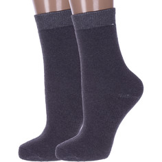 Комплект носков женских Hobby Line 2-Нжм8838-2 серых 36-40, 2 пары