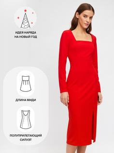Платье женское Zolla 2234581391613000 красное M