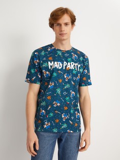 Футболка мужская Zolla 01345327902369P0 бирюзовая S