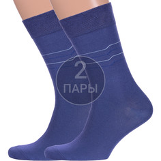 Комплект носков мужских Para Socks 2-M2D18 синих 27-29, 2 пары