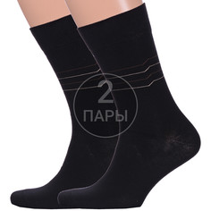 Комплект носков мужских Para Socks 2-M2D18 черных 27-29, 2 пары