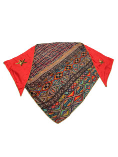 Косынка женская Venera и2600313 красная/коричневая, 125х190 см