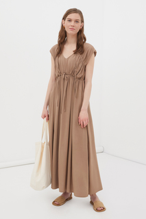 Платье женское Finn Flare FSC13027 бежевое L