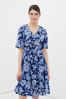 Платье женское Finn Flare FSC11049 синее 2XL