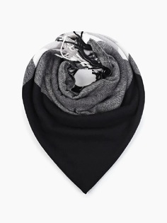 Шарф женский Rosedena shawlcy9004 чёрный, 100x100 см