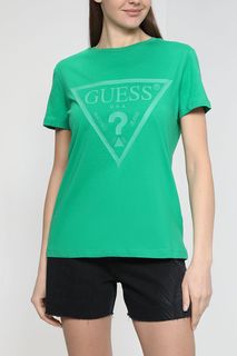 Футболка женская Guess V2YI07 K8HM0 зеленая XL