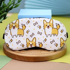 Маска для сна белая No Brand