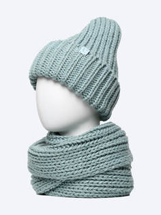 Комплект шапка и шарф женский Vitacci CH112023-05 синий