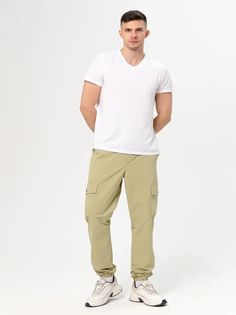 Спортивные брюки мужские CosmoTex 231424 бежевые 96-100/182-188