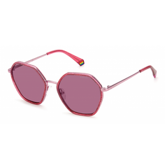 Солнцезащитные очки женские Polaroid PLD 6147/S/X розовые