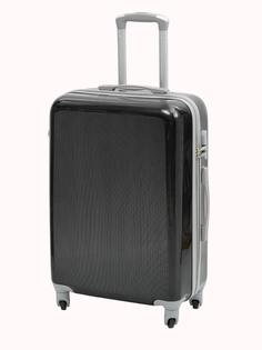 Чемодан унисекс TEVIN Polycarbonate карбон, 58x34x20 см