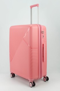 Чемодан женский Sweetbags Диагональные линии розовый, 72х48х29 см Impreza