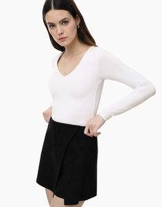 Лонгслив женский Gloria Jeans GKT019541 белый M