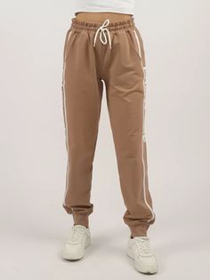 Спортивные брюки женские A PASSION PLAY SQ72155 коричневые L