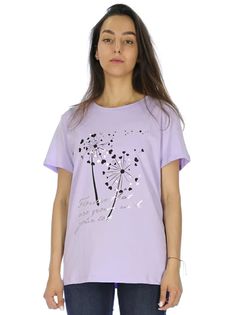 Футболка женская A PASSION PLAY SQ72196 фиолетовая XS