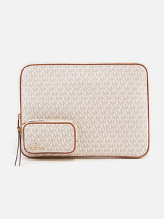Чехол для ноутбука унисекс Michael Kors 32F2GTMN7B, бежево-коричневый