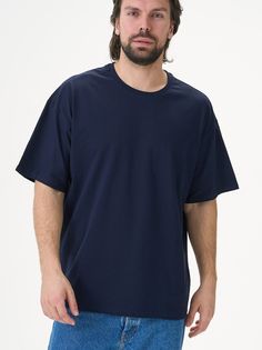 Футболка мужская Uzcotton UZ-F-Over-Pr синяя S