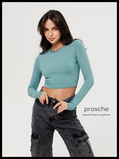 Лонгслив женский prosche 1100 зеленый XS
