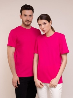 Футболка унисекс Uzcotton Premium розовая XXL