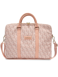 Сумка для ноутбука унисекс Guess Laptop Bag G CUBE 16" розовая