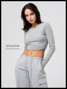 Лонгслив женский prosche 5555 серый M