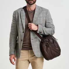 Дорожная сумка мужская Dr.Koffer B402798-249-09 коричневая, 29x48,5x27 см