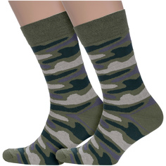 Комплект носков мужских Para Socks 2-M2DП хаки 25-27
