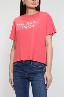 Футболка женская Pepe Jeans London PL505437 красная XL