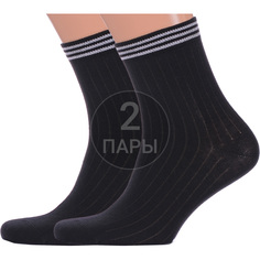 Комплект носков мужских Красная Ветка 2-С-2038 черных 25, 2 пары
