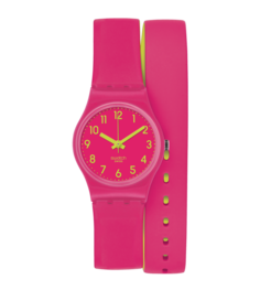 Наручные часы женские Swatch BIKO ROOSE LP131 розовые