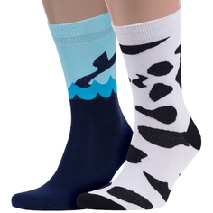 Комплект носков унисекс ХОХ 2-XF разноцветных 25