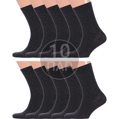Комплект носков мужских Красная Ветка 10-С-2039 черных 25 10 пар