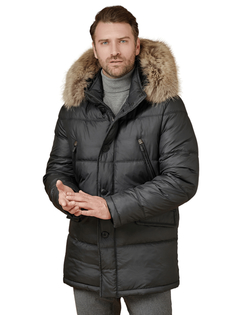 Пуховик Bazioni для мужчин, 4096 Sp M Bygli Firs Black, р. 60-182, чёрная