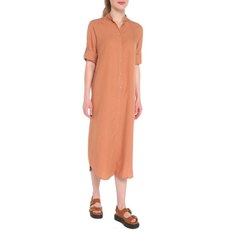 Платье женское Maison David MLY2117-1 коричневое XS