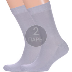 Комплект носков мужских Para Socks 2-M4D01 серых 25-27, 2 пары