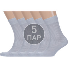 Комплект носков мужских Борисоглебский трикотаж 5-4С908 серых 29, 5 пар