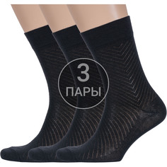 Комплект носков мужских Борисоглебский трикотаж 3-4С908 черных 29, 3 пары