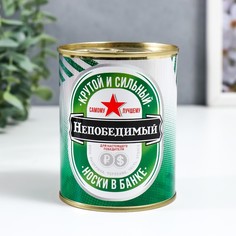 Носки мужские NoBrand Непобедимый черные 27