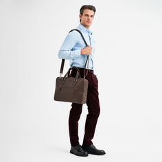 Сумка мужская Др.Коффер B402813-124-09 коричневая Dr.Koffer