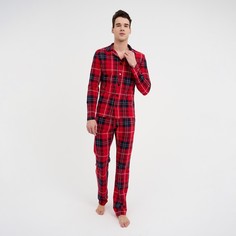 Пижама мужская KAFTAN Christmas красная 56 RU